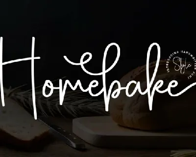 Homebake Script font