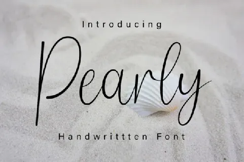 Pearly Script font