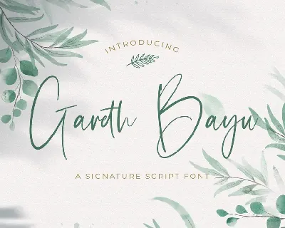 Gareth Bayu font