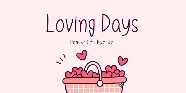 Loving Days font