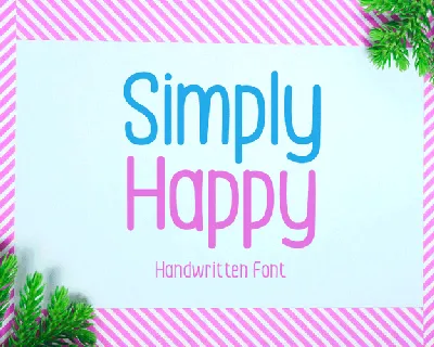 Simply Happy font