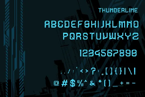 Thunderline font