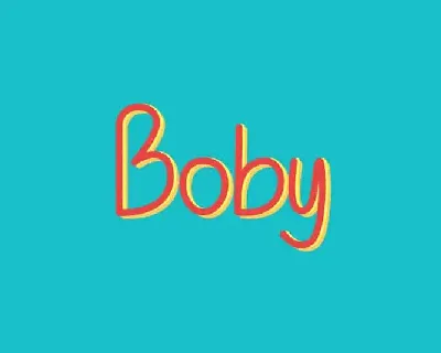 Boby Display font