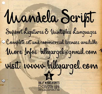 Mandela Script font