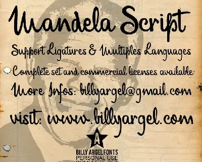 Mandela Script font