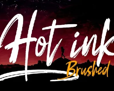 Hot Ink Brush font