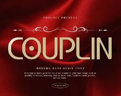 Couplin font