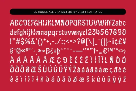 CS Hodge font