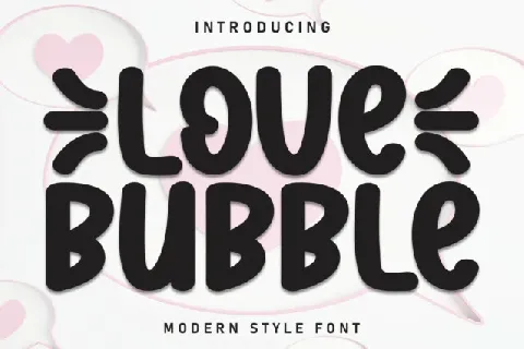 Love Bubble Display font