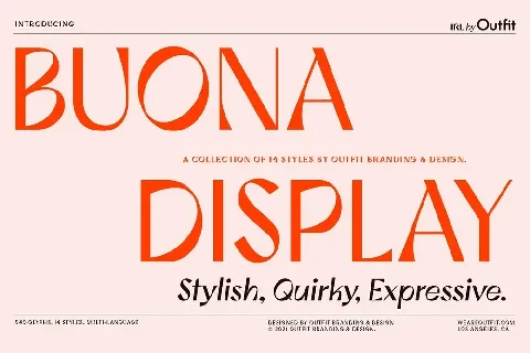 Buona Display Family font