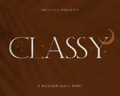 Classy font