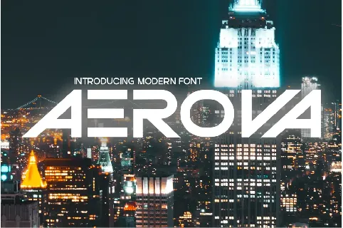 Aerova font
