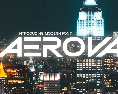 Aerova font