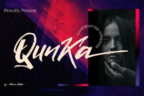 Qunka Brush font