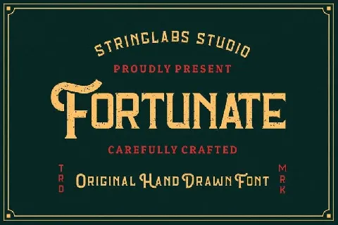 Fortunate Hand Drawn Display font
