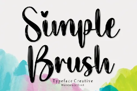 Simple Brush font