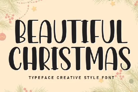 Beautiful Christmas Display font