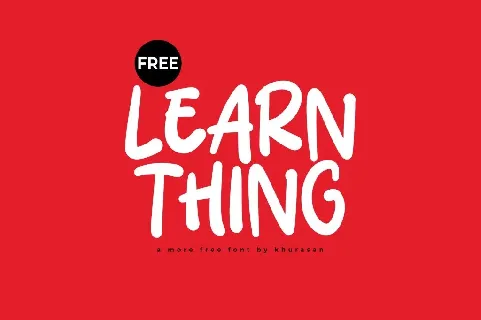 Learn Thing font