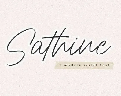 Sathine font