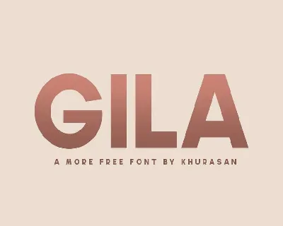 Gila Family font