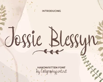 Jossie Blessyn Demo font