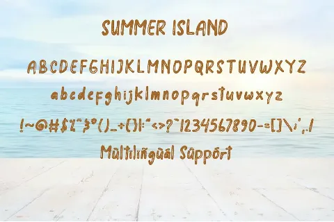 Summer Island font