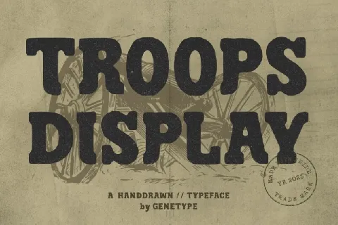 Troops Display font