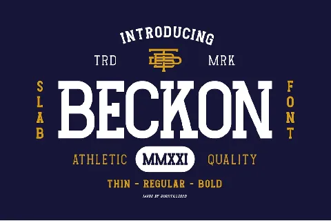 Beckon font