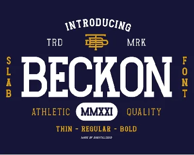 Beckon font