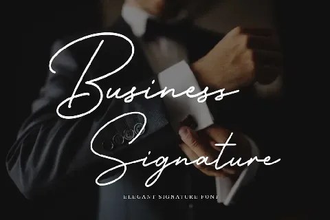 Business Signature font
