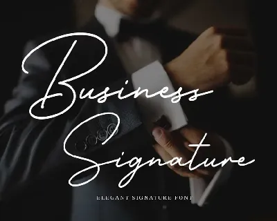 Business Signature font