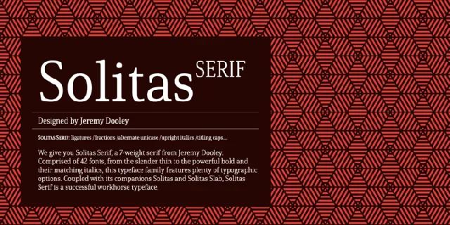 Solitas Serif Family font