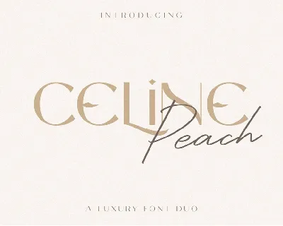 Celine Peach font