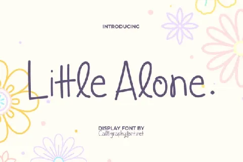 Little Alone font