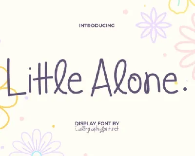 Little Alone font
