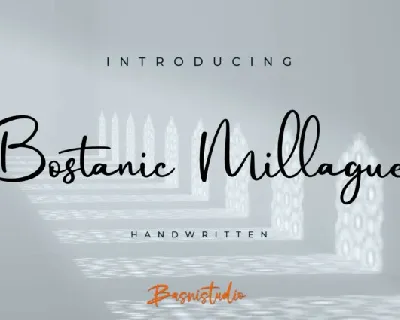 Bostanic Millague font