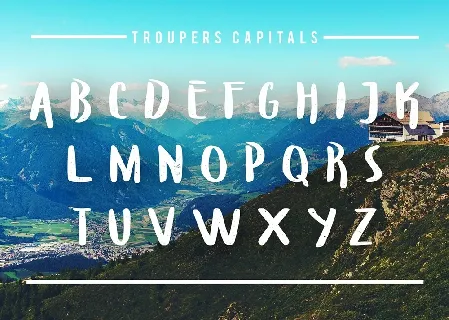 Troupers Free font