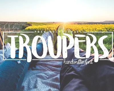 Troupers Free font
