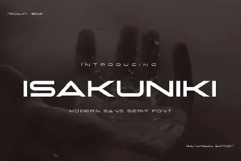 Isakuniki font