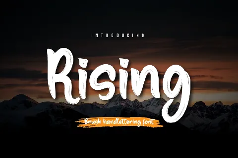 Rising Personal font