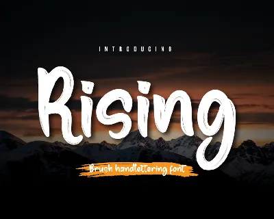 Rising Personal font