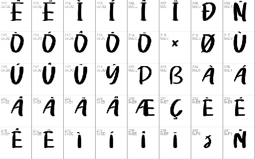 Listan Type font