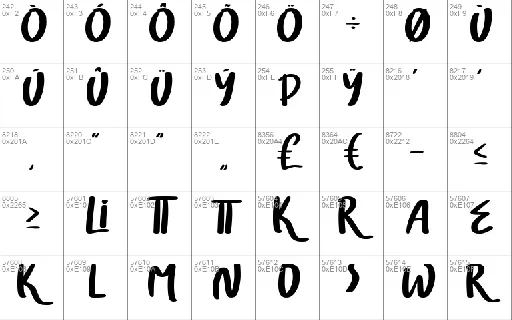 Listan Type font