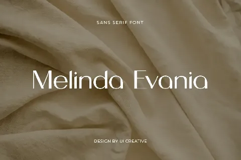 Melinda Evania font