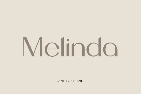 Melinda Evania font