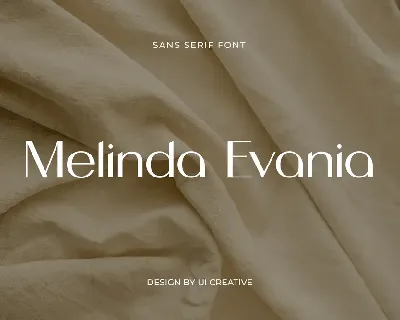 Melinda Evania font