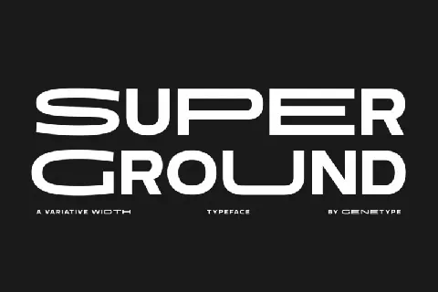 Super Ground font