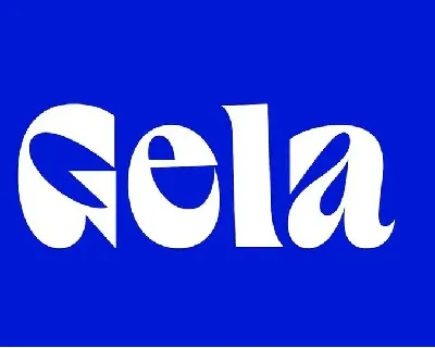 Gela font