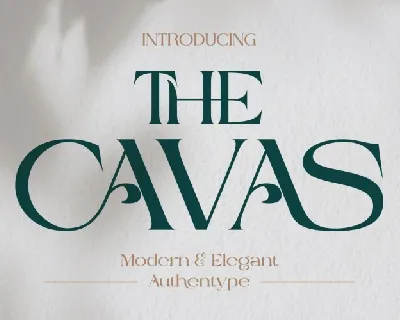 Cavas font