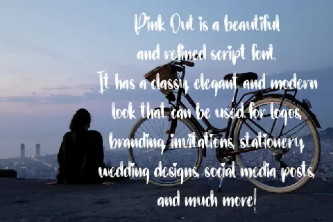 Pink Out Brush font